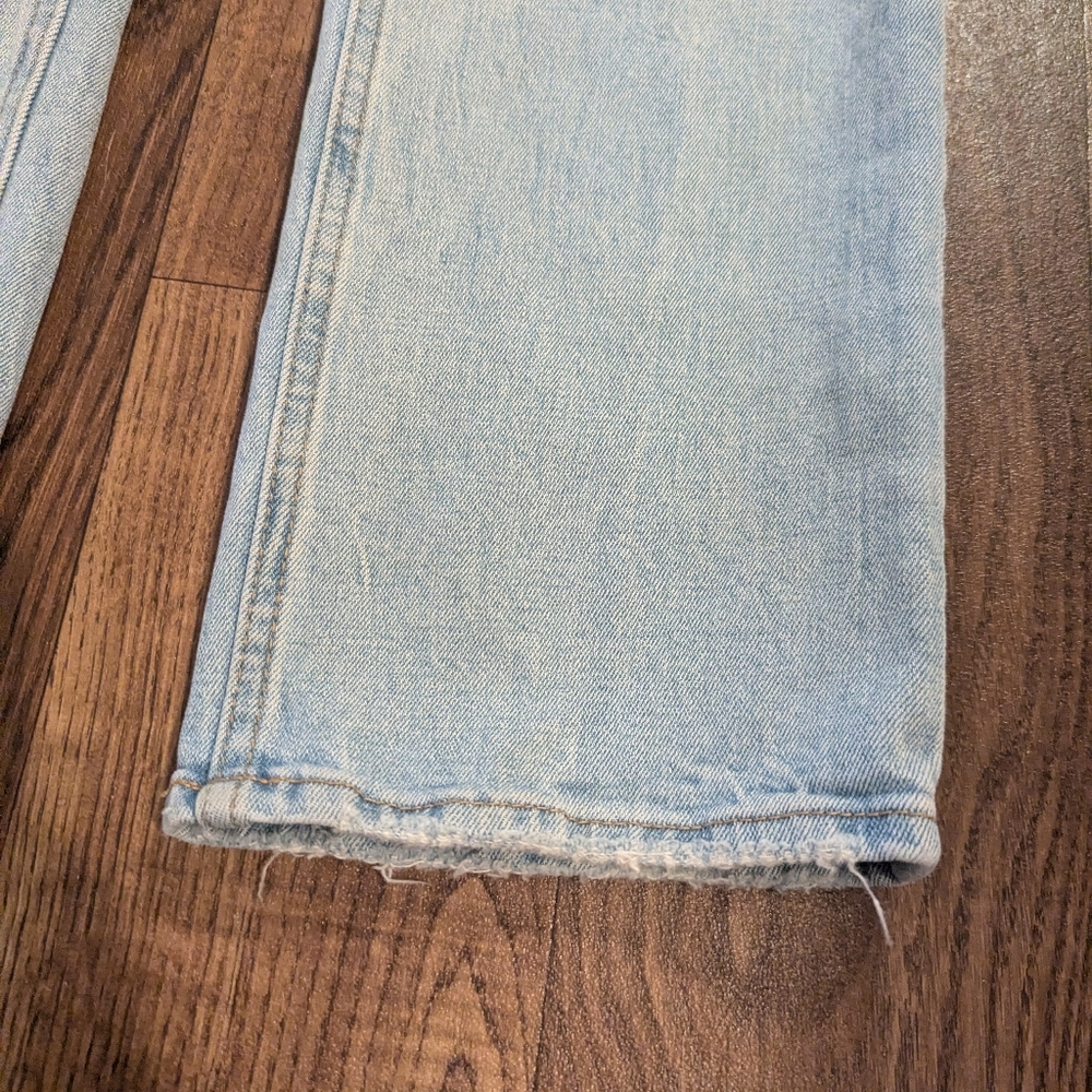 Abercrombie & Fitch Women High Rise Light Blue Jeans - Picture 4 of 8